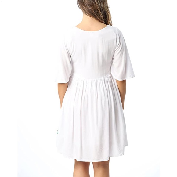 Rivera Sun Rayon Crepe Embroidered Dress - Picture 4 of 10